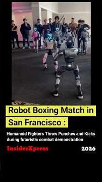Humanoid Robots Fight in Public Boxing Match in San Francisco