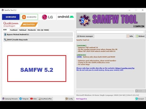Learn SamFw Tool 5.2 Today ! Samsung FRP Bypass Full Tutorial ||samfw tool 4.9 windows 11