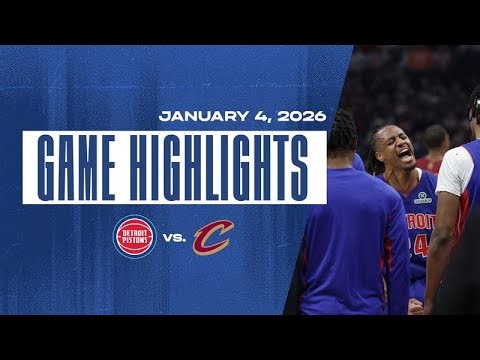 Pistons Earn First Win of the New Year | Game Highlights vs. Cleveland Cavaliers | 01.04.26