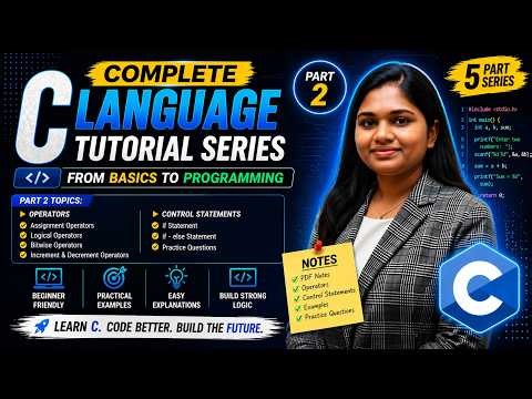 C Language Part 2 | Introduction, History, Features, Structure, Datatypes & Tokens#payaltechnova