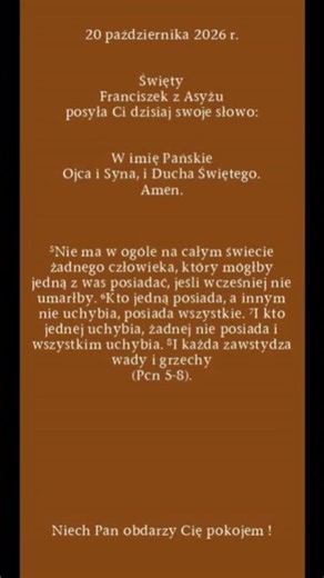 Słowo św. Franciszka z Asyżu na każdy dzień Jubileuszu 800-lecia jego śmierci (292)