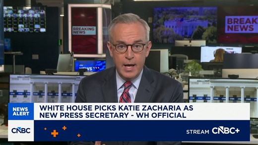 White House picks Katie Zacharia as new press secretary