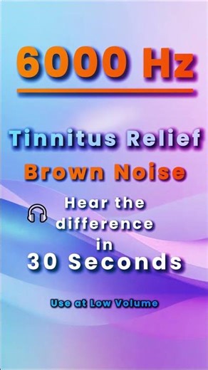 Tinnitus Relief: 6000 Hz Brown Noise Masker That Actually Works | 10-Hour Sleep