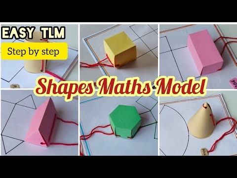 3D Shapes Maths Working Model/ Geometrical Shapes Maths Working Project/ #mathsproject #mathstlm