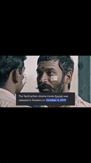Asuran is a Tamil period action drama directed by Vetrimaaran, starring Dhanush