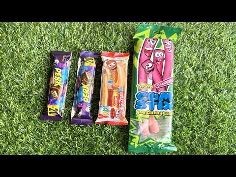 Crazy Candy vs Chocolate Challenge 😱 | Perk vs Gummy Hotdog & Sour Sticks Taste Test!