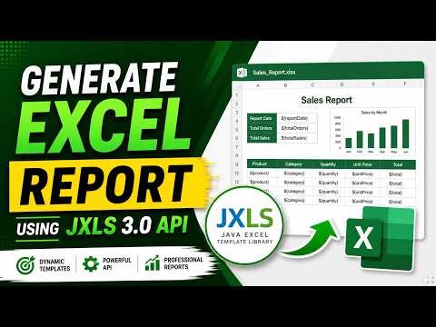 jxls tutorial with examples | write excel using jxls in java | Generate Dynamic Excel Report in Java