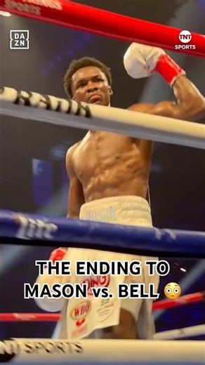 The ending of Mason vs. Bell was NUTS 😯🍿 ‪@DAZNBoxing‬