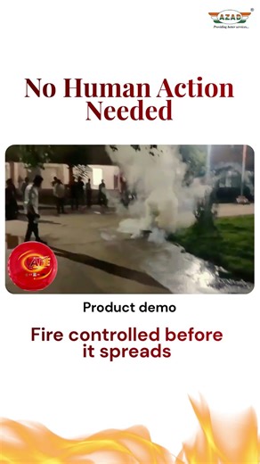 Automatic Fire Extinguisher Demo | Fire Controlled in Seconds