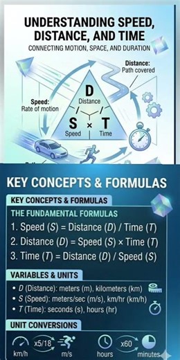 Speed, distance and time formula||Basic maths #kset2026