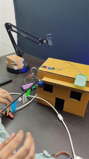 Working on new Project #sciencproject #arduinoprojects #arduino #raindetector #scienceexhibition