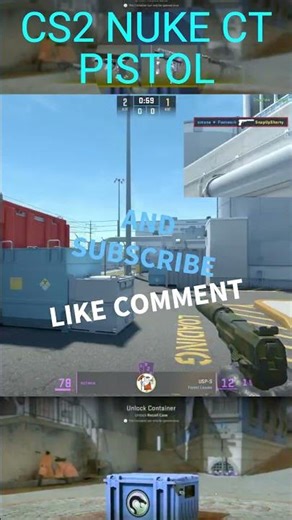 NUKE CT COUNTER-STRIKE 2 PISTOL ROUND W #counterstrike2 #cs2 #fps #gaming #esports #nuke #csgo