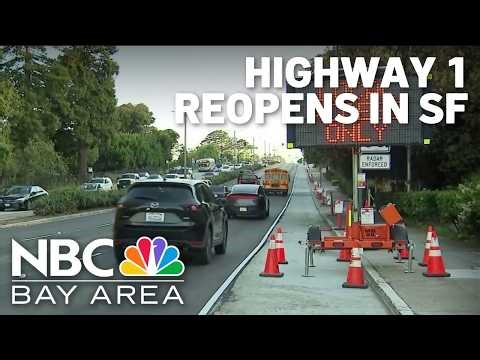 Hwy 1 (19th Avenue) reopens early after weekend roadwork in San Francisco