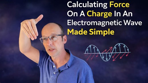 Calculating force on a charge in an electromagnetic wave made simple