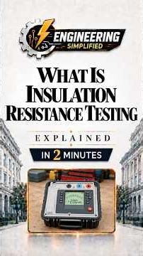 What Is Insulation Resistance Testing