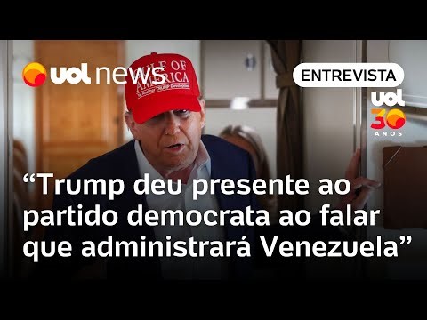 Trump deu presente para partido democrata ao falar que administrará Venezuela, diz professor nos EUA
