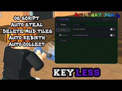 Vacuum For Brainrots SCRIPT 🧹 | AUTO STEAL RAREST & DELETE MUD 💸 | Mobile/PC | KEYLESS