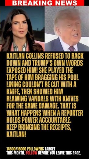 BREAKING: Kaitlan Collins Exposes Trump's Reflecting Pool Lie on Live TV