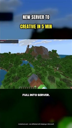 New Bedrock server to creative in 5 min