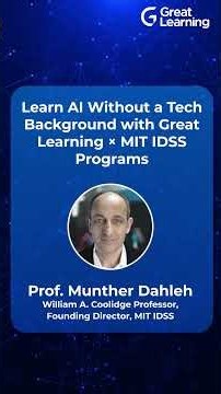 Learn AI Without a Tech Background with Great Learning × MIT IDSS Programs