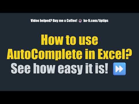 How to use AutoComplete in Excel? See how easy it is! ⏩