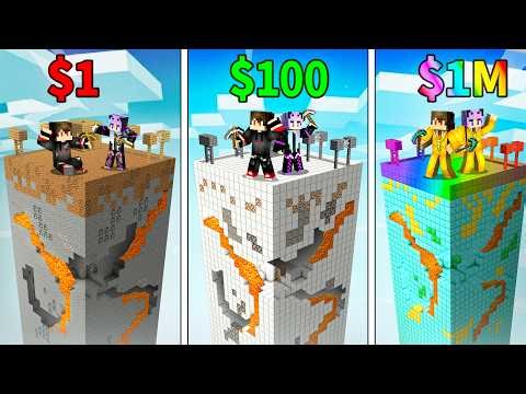$1 vs $1,000,000 CHUNK in MINECRAFT