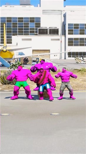 SPIDE-RMEN VS PINK-HULK SUPERHEROES BATTLE #gta5 #shorts #spiderman #hulk