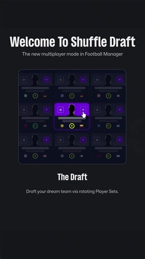 Shuffle Draft: Explained 🤝 Compete for the ultimate glory with Shuffle Draft, that puts squad building at the heart of the action, with every draft giving you a new team to master. Discover your first look during our #FM27 Shuffle Draft Showdown at 6pm GMT on Twitch and YouTube 📹