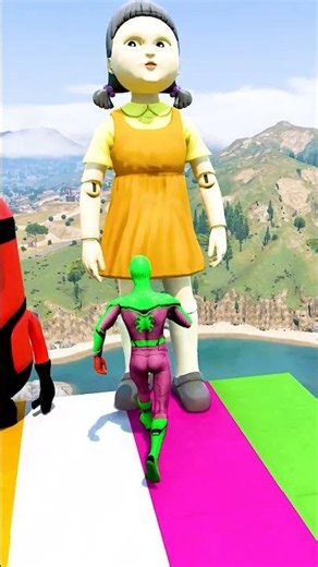 GTA 5 Epic Water Ragdolls | Spider-Man Jumps / Fails ep.20685 #shorts