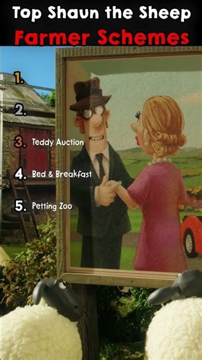 🚜🐑TOP 5 FARMER SCHEMES #shaunthesheep #cartoon #top5