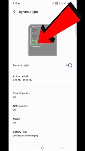 Mobile mein back light ko kaise on kare | How to on dynamic light effect 2026