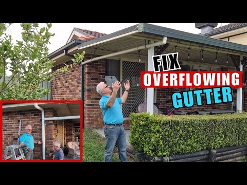 Find out What's Causing your Gutter to Overflow? & How you can Fix it! DIY