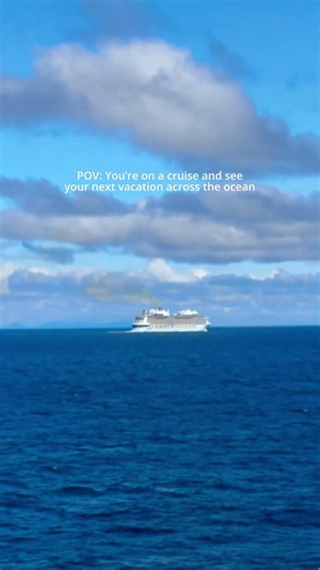 Found our next trip in its natural habitat 👀 #cruise #cruiseship #vacation