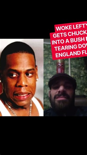 WOKE LEFTY GETS THROWN INTO A BUSH BY #ENGLISH #PATRIOT FRANKIE #RTM #LOL #HAHA