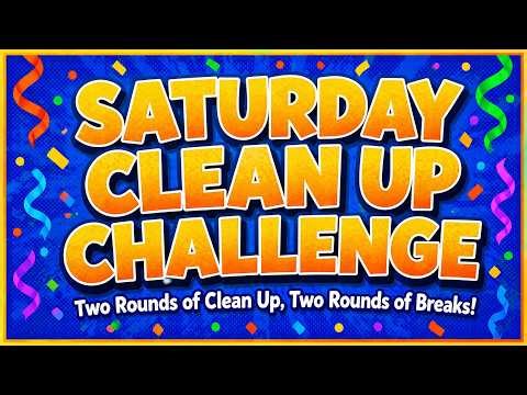 60 Minute Clean Up Timer | 25 Minutes Clean Up + 5 Minutes Rest — Repeated Twice