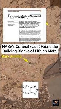 NASA’s Curiosity Just Found the Building Blocks of Life on Mars!@sciencedawn