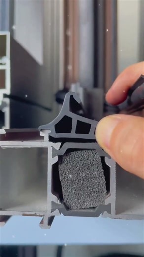 Aluminum Window Edge Sealing Strips #aluminumwindows #manufacturing #aluminumwindows