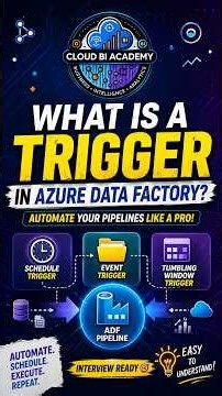 What Is a Trigger in Azure Data Factory? ⚡ | ADF Explained #Shorts