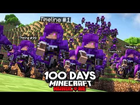 I Survived 100 Days in a TIMELOOP in Minecraft Hardcore.