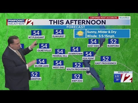 WPRI 12 Weather Forecast for 4/9/26: Bit Milder Today