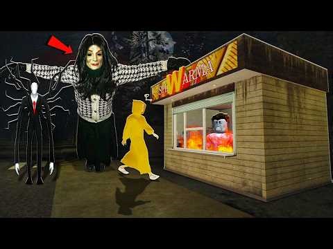 PHÁT HIỆN SERBIAN DANCING LADY VÀ SLENDERMAN CREEPYPASTA KHI LÀM CA ĐÊM Ở CỬA HÀNG SHAWARMA KIOSK