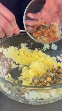 🦪🍋Homemade ravioli filled with potatoes and mussels