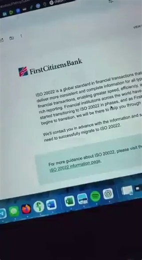 Commentary Senator Lummis RV🇺🇸 on X: "🏦 BANKS ARE CHANGING! First Citizens Bank is informing customers about its transition to ISO 20022. This is how financial modernization happens: step by step, across the banking system. XRP isn’t mentioned, but interoperability is exactly the kind of challenge XRPL was built" / X