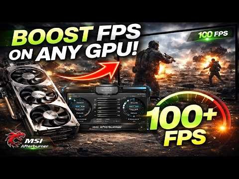 How to boost fps with MSI afterburner 100+ fps