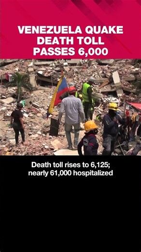 More than 6000 people have been reported killed from earthquake in Venezuela