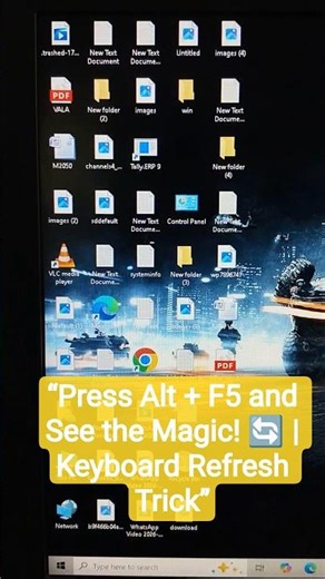 “Press Alt + F5 and See the Magic! 🔄 | Keyboard Refresh Trick”