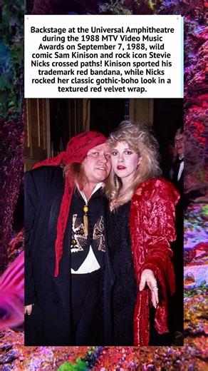 Sam Kinison & Stevie Nicks at the 1988 MTV VMAs! 🎸 #StevieNicks #SamKinison #Shorts