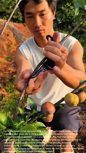 Innovative Fruit Tree Training: Using Branch Benders for a Better Harvest