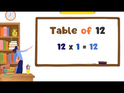 Table of 12 | Learn Multiplication Table of Twelve for Kids | Multiplication Table of Twelve