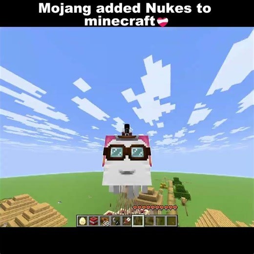 Mojang finally added NUKES to Minecraft! 💣 #MinecraftUpdate #MinecraftMemes